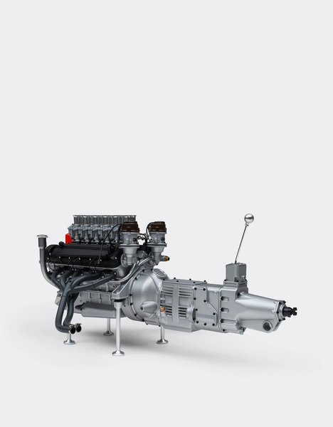  Ferrari Modèle Réduit Du Moteur Et De La Boîte De Vitesses Ferrari 250 Gto à Léchelle 1:4 -  Moteurs Silver Os 