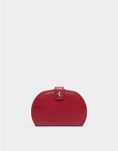  Ferrari Portefeuille à Deux Volets En Cuir Lisse - Female Portefeuilles Et Petite Maroquinerie Maison Red Os 