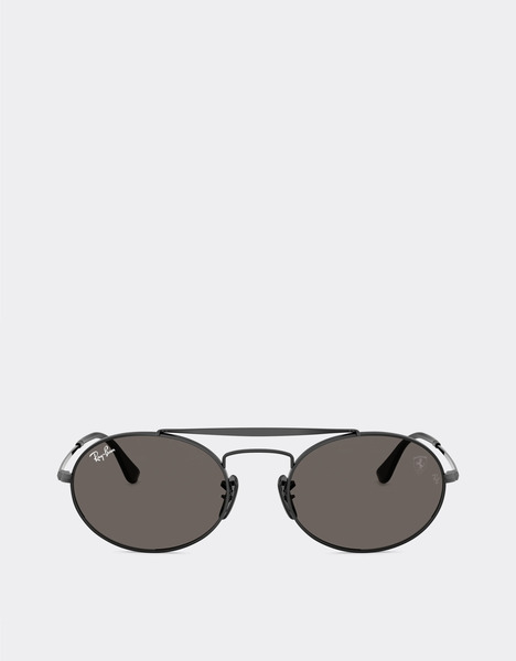  Ferrari Ray-ban For Scuderia Ferrari Rb3775m En Métal Noir Avec Verres Gris Foncé -  Lunettes De Soleil Noir Os 