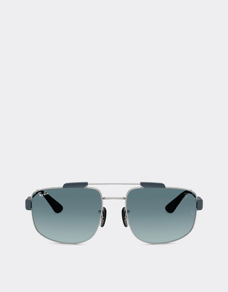  Ferrari Ray-ban Pour Scuderia Ferrari Rb3789m En Métal Argenté Avec Verres Bleus Dégradés Gris -  Lunettes De Soleil Silver Os 