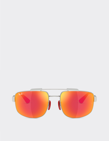 Ferrari Ray-ban Pour Scuderia Ferrari Rb3789m En Métal Argenté Avec Verres Gris Miroir Rouge édition Spéciale -  Lunettes De Soleil Silver Os 