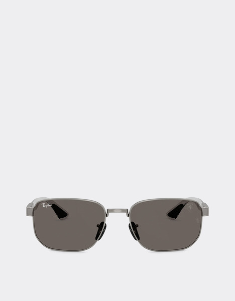  Ferrari Ray-ban Pour Scuderia Ferrari Rb8329m En Métal Canon De Fusil Avec Verres Gris Foncé -  Lunettes De Soleil Gunmetal Os 