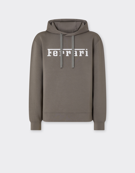  Ferrari Sweat-shirt En Scuba Avec Logo Ferrari Imprimé - Male Sweat-shirts Et Pièces En Maille Clay Xs 