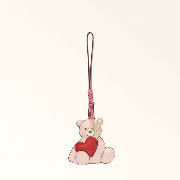  Furla Allegra Charm Toni Dusty Pink Multicolore Cuir De Veau Nappa Dattero Lisse Color-block + Cuir De Veau Sidney Femme 