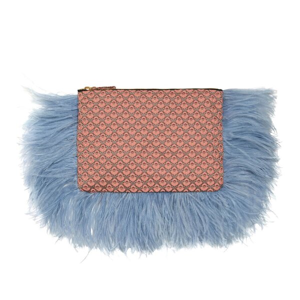  La Doublej Bags & Pochettes Women - Party Pochette Tulip Pale Pink One Size 75% Polyester 23% Polyamide 2% Ostrich Feathers 