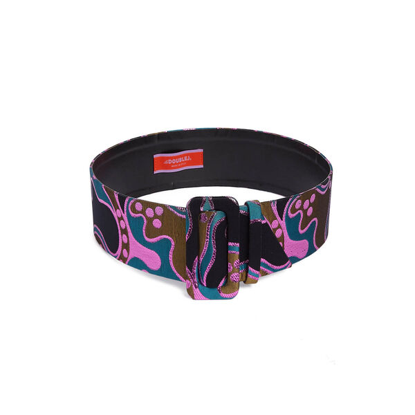  La Doublej Belts Women - Medium Belt Spritz Blue Petrol One Size 54% Polyester 37% Recycled Polyester 9%metal 