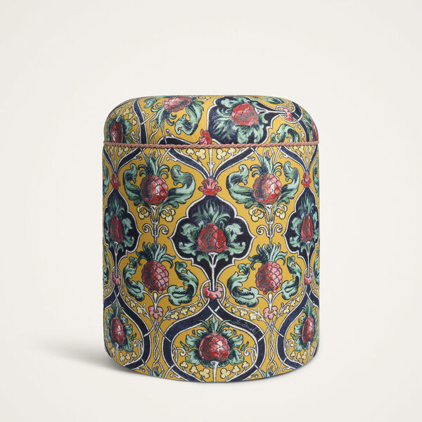  La Doublej Cushions & Poufs Women - Baba' Outdoor Pouf Ananas Yellow One Size 45% Polyurethane Foam 30% Polyester 20% Wood 5% Others 