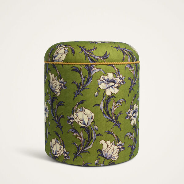  La Doublej Cushions & Poufs Women - Baba' Outdoor Pouf Nymph Bloom Fiesole Green One Size 45% Polyurethane Foam 30% Polyester 20% Wood 5% Others 