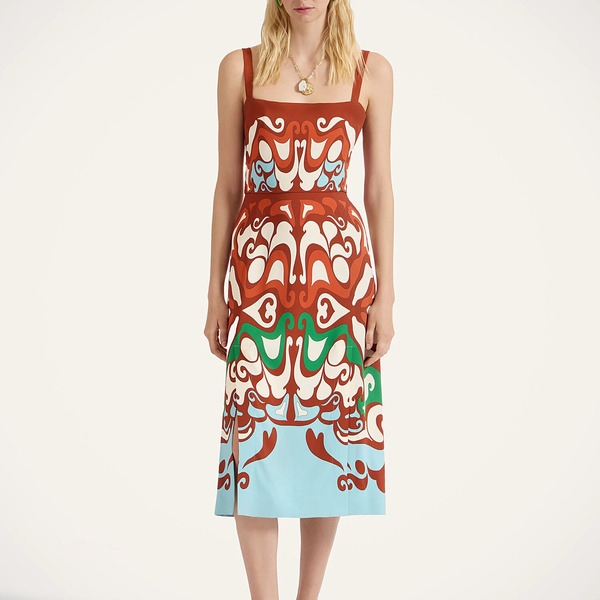  La Doublej Dresses Women - Buy Me A Martini Dress Phoenix Placée Light Blue L 96% Viscose 4% Elastane 