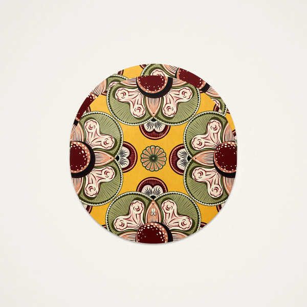 La Doublej Placemats & Runners Women - Disk Placemats Set Of 2 Nucleus Saffron One Size 83% Wood Fiber 12% Cork 5% Polyester 