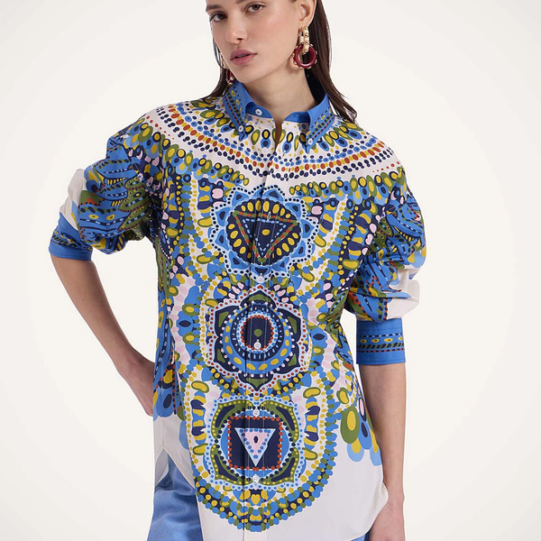  La Doublej Shirts & Tops Women - Better Than You Boyfriend's Shirt Chakra Placée Multicolor L 100% Cotton 