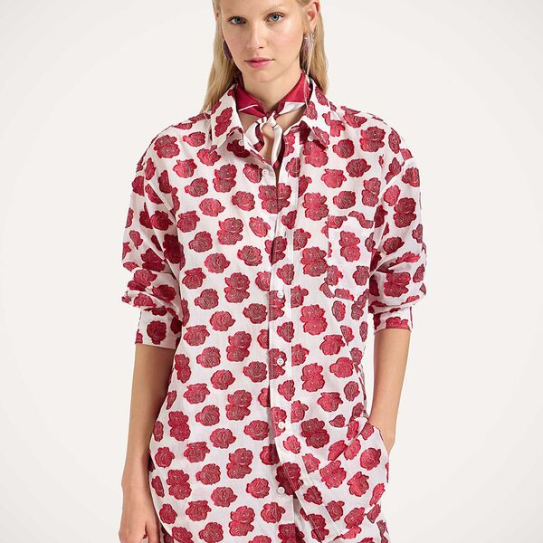  La Doublej Shirts & Tops Women - Better Than Your Boyfriend's Shirt Rose White M 66% Acetate 34% Cotton 