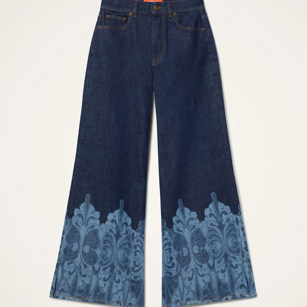  La Doublej Shorts & Pants Women - The Cropped Flare Jean Cocoon Placée Indigo 30 99% Cotton 1% Elastan 