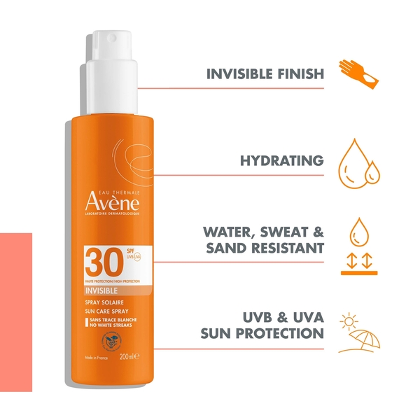  Crème Solaire En Spray Haute Protection Spf 30 Avène 200 ml 