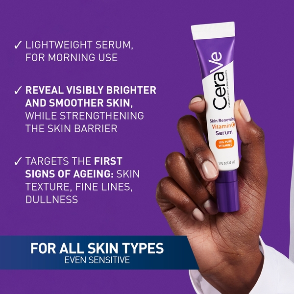  Cerave Daily Care Routine For First Signs Of Ageing Eye Cream Vitamin C Serum And Moisturiser With Spf50 