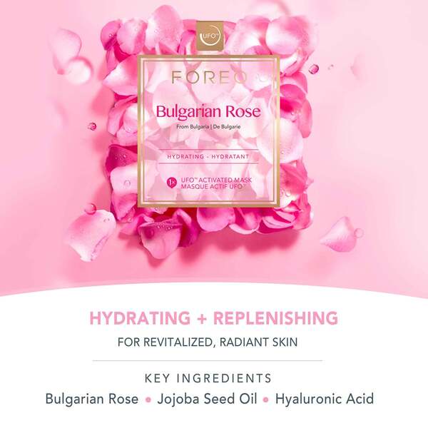  Foreo Ufo Bulgarian Rose Masque Visage Hydratant (pack De 6) 