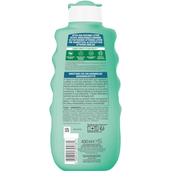  Ambre Solaire Lotion Après-soleil Hydratante Et Apaisante 400m l 