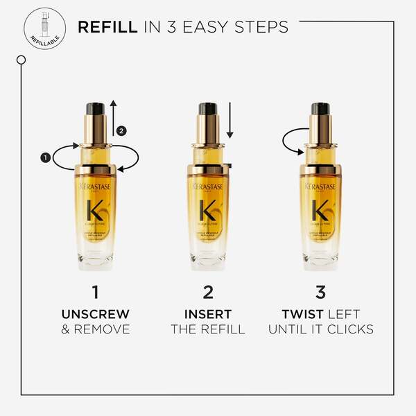  Kérastase Elixir Ultime L'huile Originale Hair Oil 75ml With Mini Deluxe Nutritive Shampoo 30ml And Conditioner 30ml Duo 