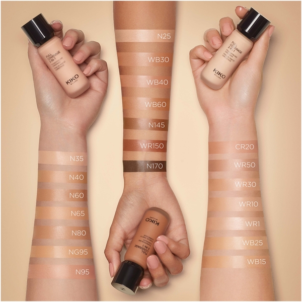  Kiko Milano Full Coverage 2-en-1 Fond De Teint Et Correcteur 25 ml (nuances Variées) - 95 Neutral Gold 