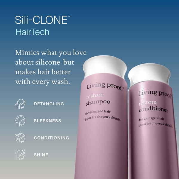  Living Proof Restore Shampoo And Conditioner Travel Size Bundle For Damage Repair, Strengthening And Shine 