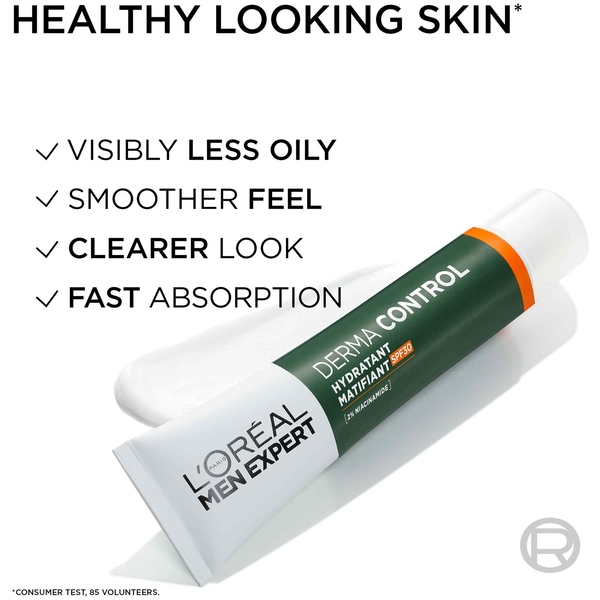  L'oréal Men Expert Derma Control Soin Hydratant Anti-brillance Spf30 + 2 % De Niacinamide [40 Ml] 