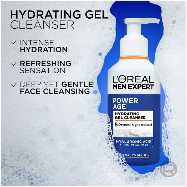  L'oréal Paris Men Expert Hydrating Essentials Gift Set: Shower Gel, Cleanser And Moisturiser Complete Grooming Trio 