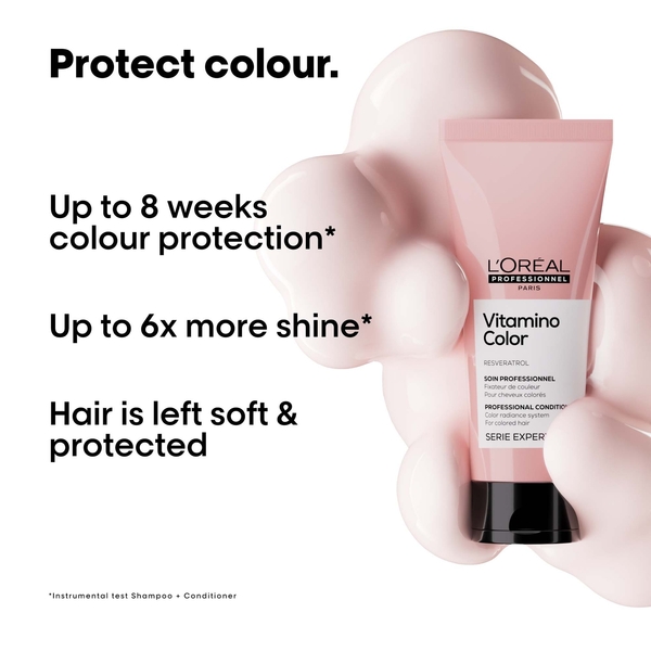  Après-shampooing Vitamino Color Avec Resveratrol Pour Cheveux Colorés L’oréal Professionnel Serie Expert 500 ml 