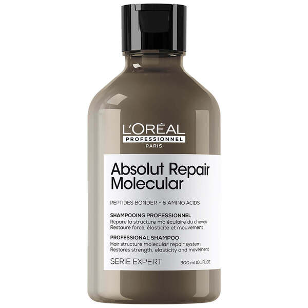  L'oréal Professionnel Serie Expert Absolut Repair Molecular Shampoo And Rinse-off Serum Duo For Damaged Hair 