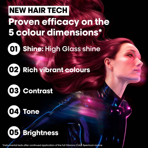  L'oréal Professionnel Vitamino Color Spectrum Green Tinted Shampoo For Dark Brown Coloured Hair 300ml 