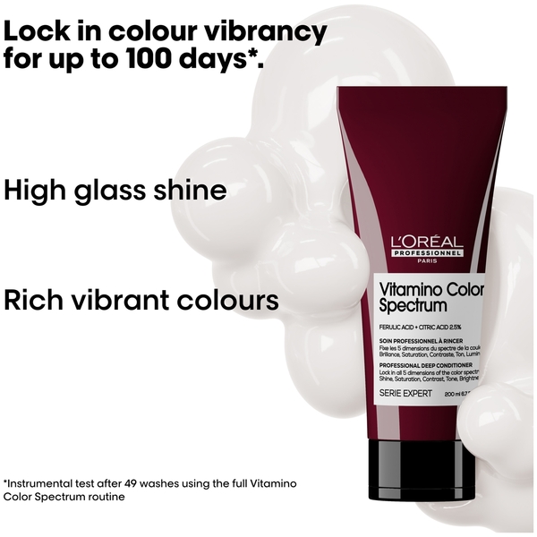  L'oréal Professionnel Vitamino Color Spectrum Shampoo 300ml And Conditioner 200ml For Coloured Hair Duo 