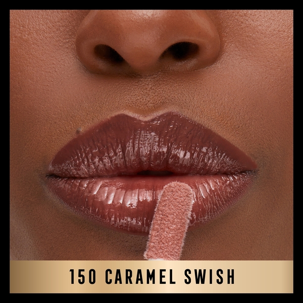  Max Factor 2000 Calorie Lip Glaze Gloss Teinté Ultra Brillant 4,4 ml (différentes Teintes Disponibles) - 150 Caramel Swish 