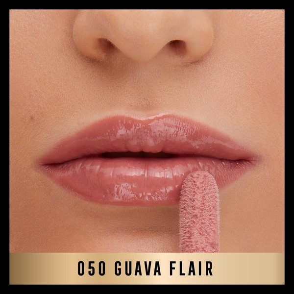  Max Factor 2000 Calorie Lip Glaze Gloss Teinté Ultra Brillant 4,4 ml (différentes Teintes Disponibles) - 050 Guava Flair 