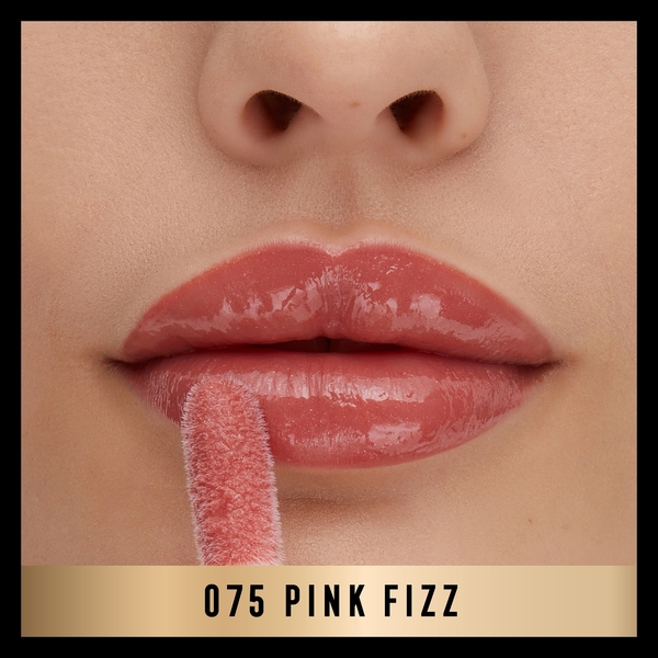  Max Factor 2000 Calorie Lip Glaze Gloss Teinté Ultra Brillant 4,4 ml (différentes Teintes Disponibles) - 075 Pink Fizz 