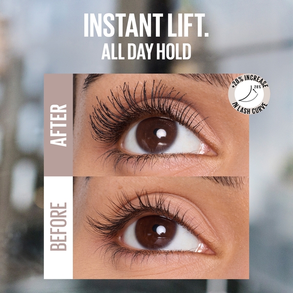  Maybelline Lash Sensational, Body Mascara, Volumizing Up To 24h Lift, Smudge-resistant, Flake-resistant, Clump-resistant, Shade: Black 