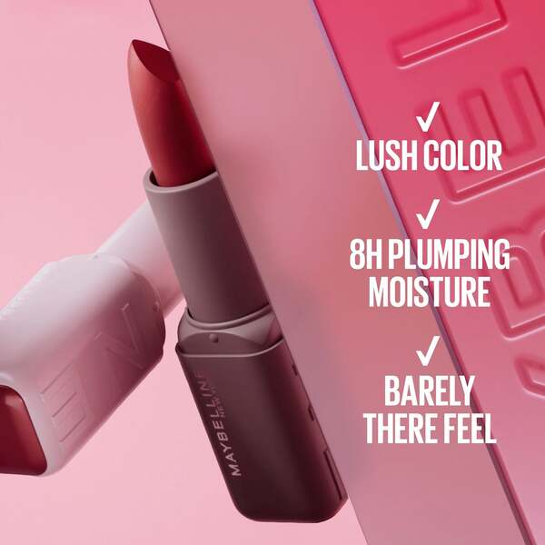  Maybelline New York Maybe It's... Serum Bullet Lipstick, 8h Plumping Moisture (various Shades) - Open Late 003 