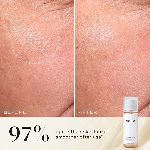  Medik8 Press & Glow Lotion Tonique Format Voyage [30 Ml] 