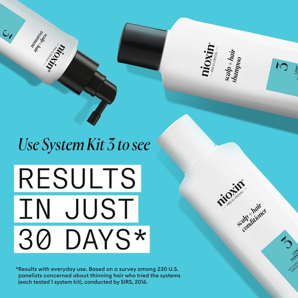  Nioxin Scalp And Hair Thickening System 3 Après-shampoing Pour Cheveux Colorés, Secs Et Abîmés, Légèrement Clairsemés [1 L] 