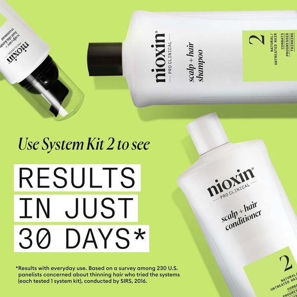  Nioxin Scalp And Hair Thickening System 2 Shampoo For Natural Hair With Progressed Thinning 1l 