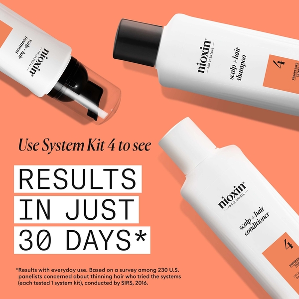  Nioxin System 4 Après-shampoing épaississant Cuir Chevelu, Cheveux Colorés Secs Et Abîmés à Perte De Densité Avancée [300 Ml] 