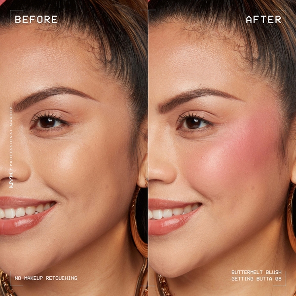  Nyx Professional Makeup Buttermelt Fard à Joues Tenue Jusqu’à 12 H, Anti-décoloration Et Anti-transfert (différentes Teintes) - Getting Butter 