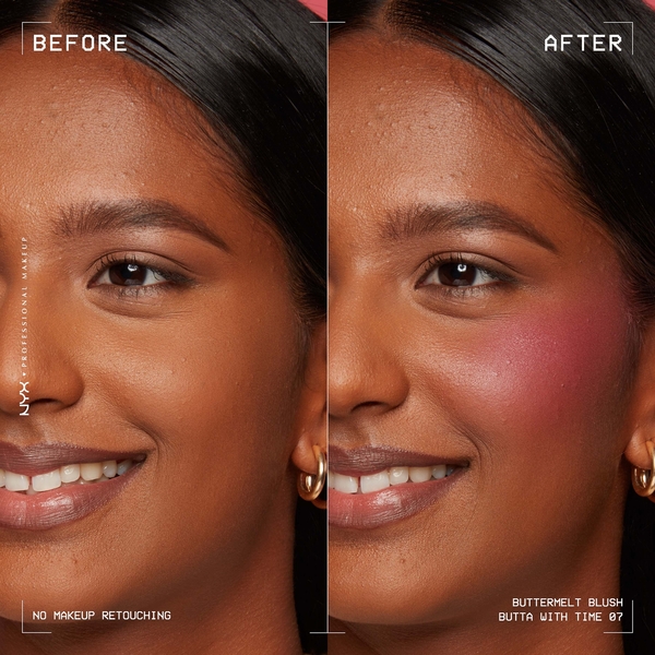  Nyx Professional Makeup Buttermelt Fard à Joues Tenue Jusqu’à 12 H, Anti-décoloration Et Anti-transfert (différentes Teintes) - Butta With Time 