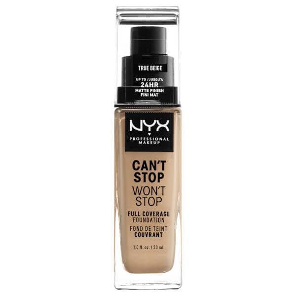  Fond De Teint 24 heures Can't Stop Won't Stop Nyx Professional Makeup (différentes Teintes Disponibles) - True Beige 