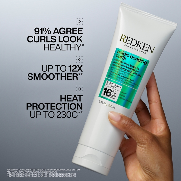  Redken Acidic Bonding Curls Silicone-free Shampoo Conditioner And Leave-in Routine For Damaged Curls And Coils 