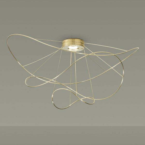  Axo Light Axo Light Axolight Hoops 3 Plafonnier Led, Doré 