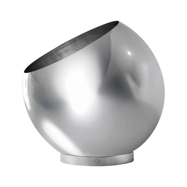  Aytm Aytm Pot De Fleurs Globe, ø 37 Cm, Argent, Acier Inoxydable 