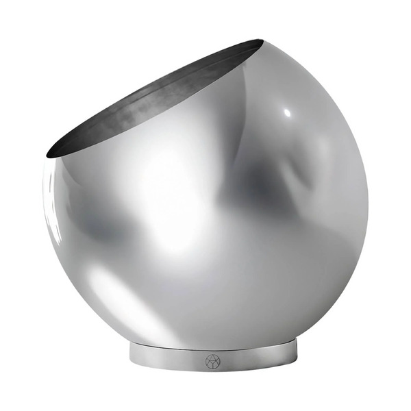  Aytm Aytm Pot De Fleurs Globe, ø 43 Cm, Argent, Acier Inoxydable 