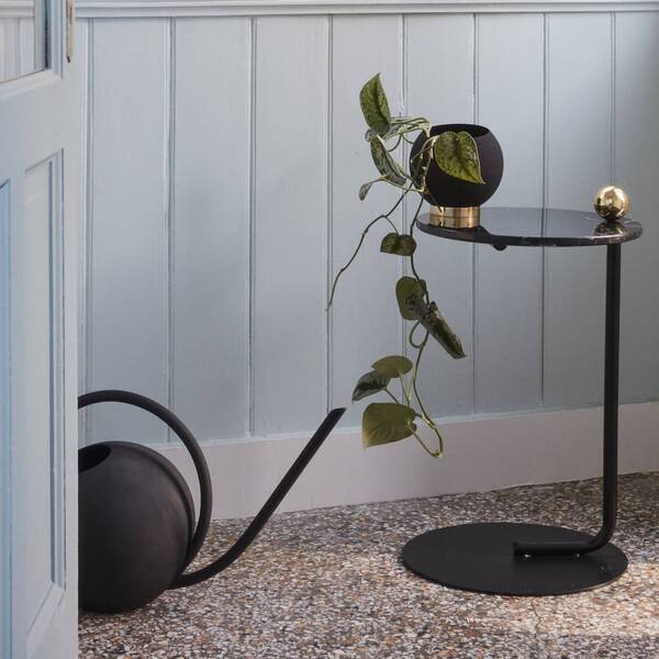  Aytm Aytm Pot De Fleurs Globe, ø 17 Cm, Noir, Aluminium, Acier 