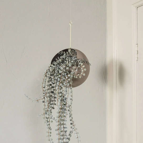  Aytm Aytm Pot De Fleurs Globe, Suspendu, ø 21 Cm, Gris, Aluminium 