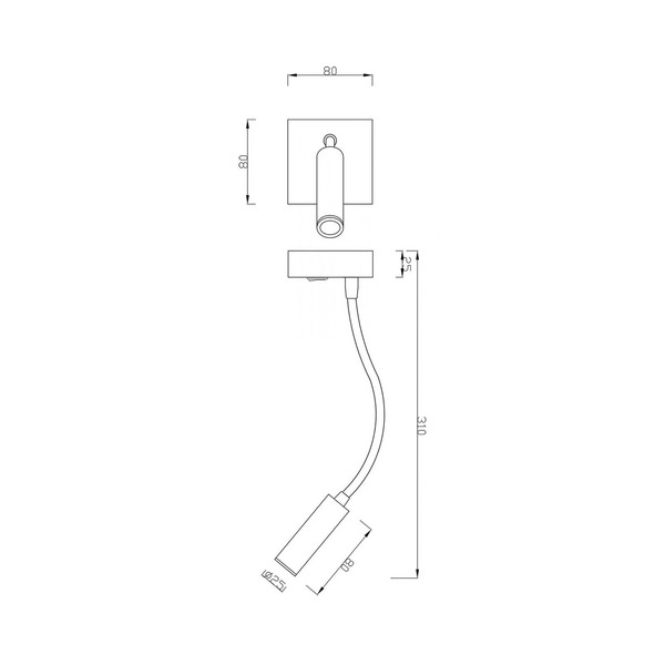  Deko-light Deko-light Applique Murale Led Brahe I, Lampe De Lecture, Blanc 