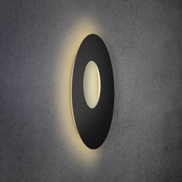  Escale Escale Blade Open Applique Murale Led Noir ø 59 Cm 